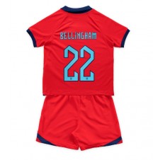 England Jude Bellingham #22 Bortaställ Barn VM 2022 Korta ärmar (+ Korta byxor)